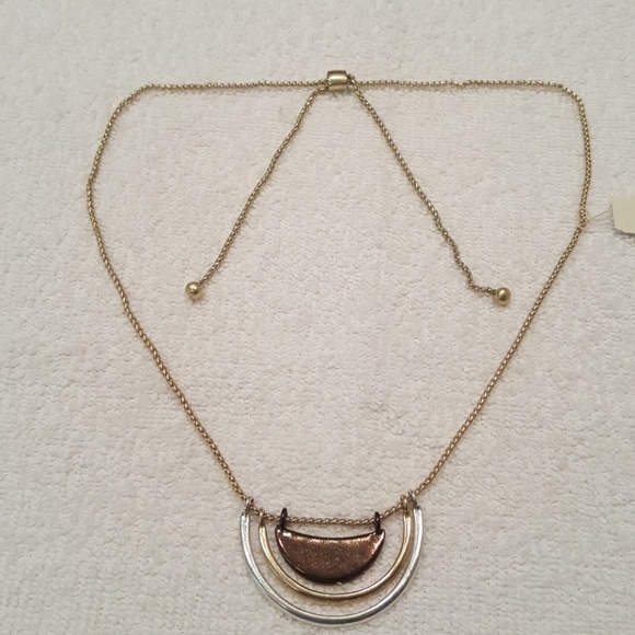New Lucky Brand Tri-Tone Necklace - Picture 3 of 5
